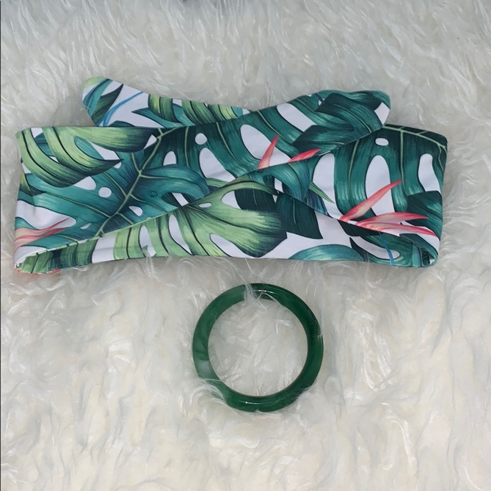 Jade Bracelet with headband bundle !